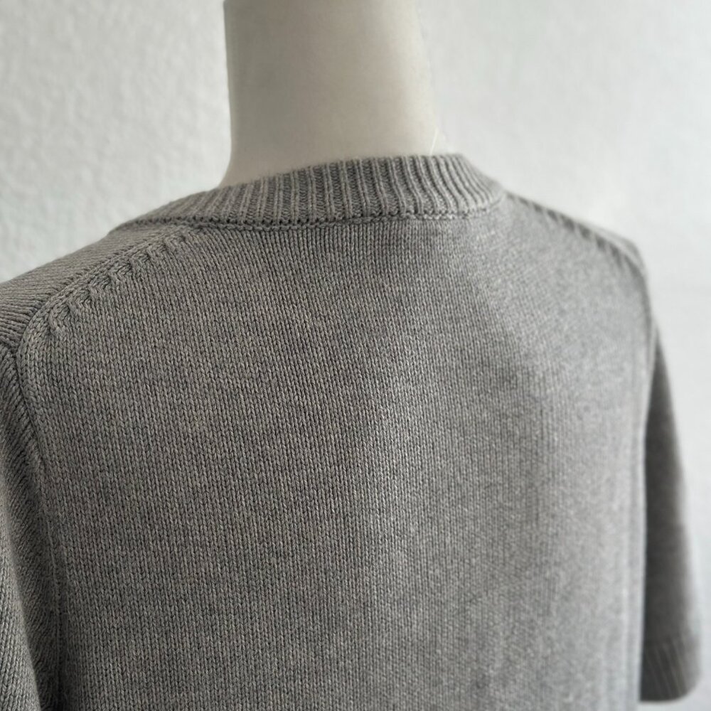 Abercrombie & Fitch Short-Sleeve Button-Up Cardigan – Gray – Size M - Picture 6 of 8